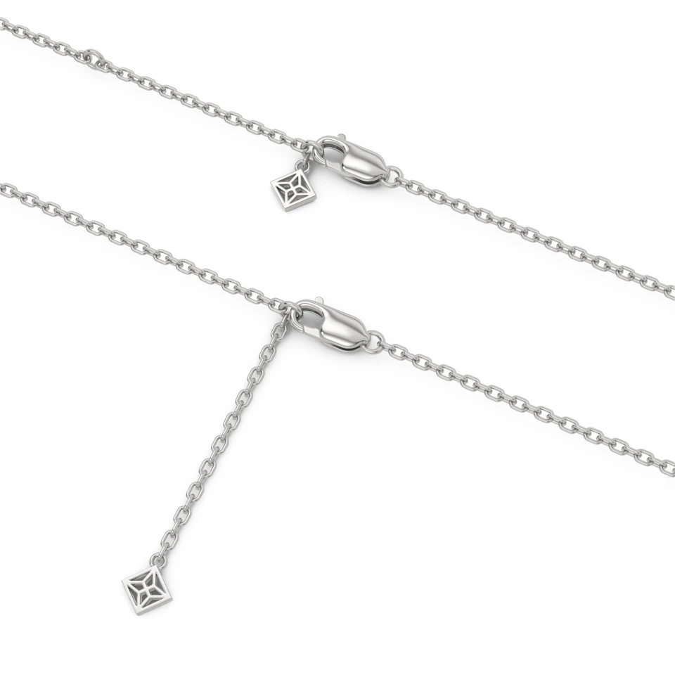 Papillon 0.20ct Lab Diamond Necklace in Sterling Silver
