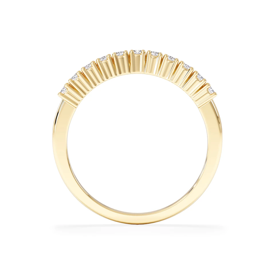 Half Eternity Ring 0.30CT Lab Diamond 9K Yellow Gold