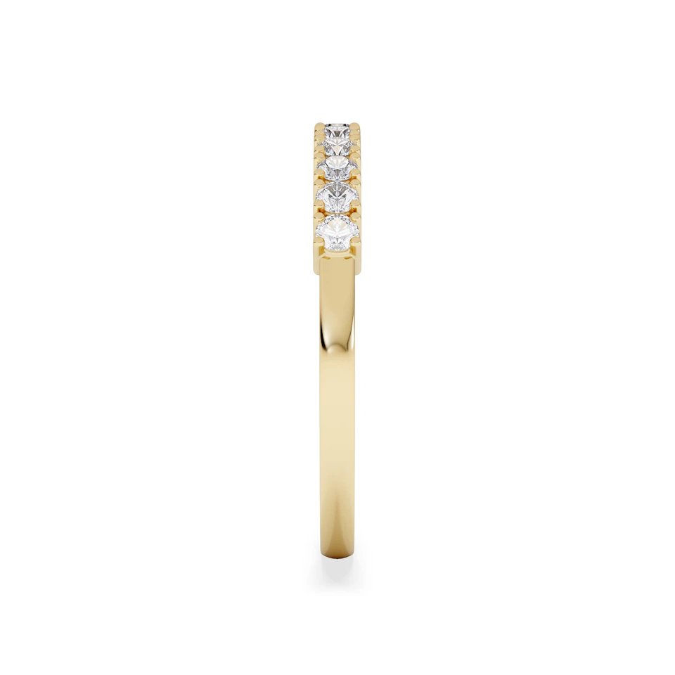 Half Eternity Ring 0.30CT Lab Diamond 9K Yellow Gold