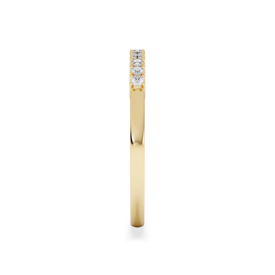 Half Eternity Ring Lab Diamond 9K Yellow Gold 0.15CT