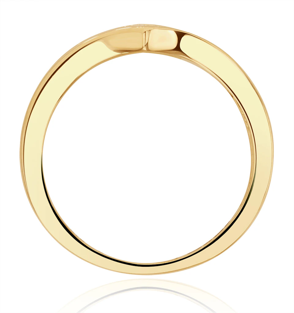 Lab Diamond Wishbone Ring 0.25ct H/Si in 9K Gold SIZES J