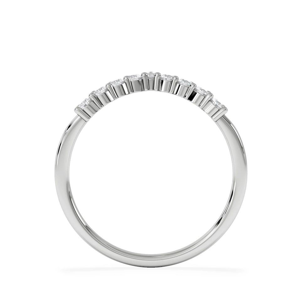 Starlit 0.30ct Lab Diamond Wishbone Ring H/Si Quality in 925 Sterling Silver
