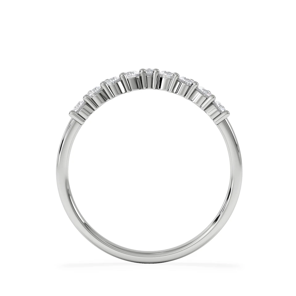 Starlit 0.50ct Lab Diamond Wishbone Ring H/Si Quality in 9K White Gold