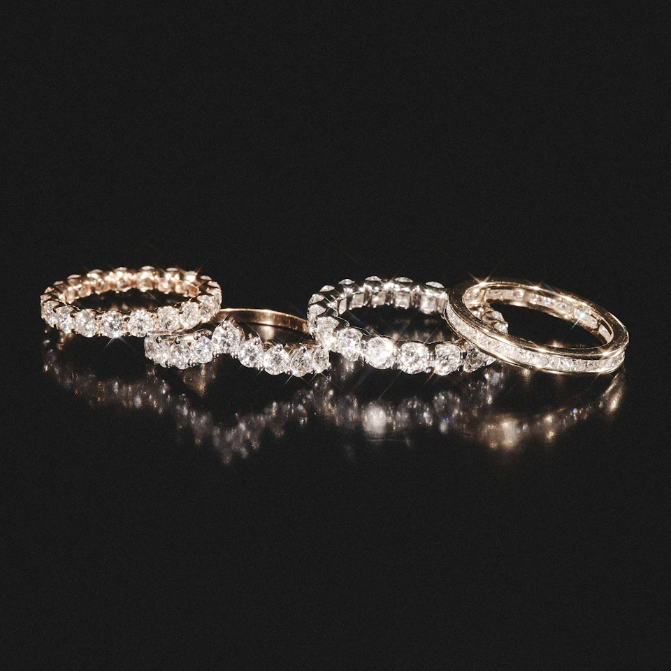 Chloe Lab Diamond 1.00ct Full Eternity Ring F/VS in 9K Gold