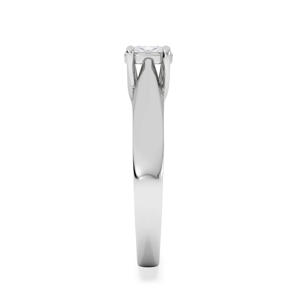Naomi Oval Cut Lab Diamond Engagement Ring 0.33ct H/SI in 925 Silver