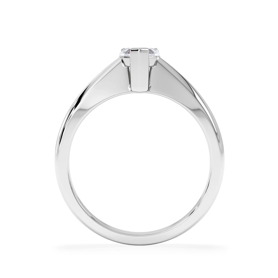Naomi Heart Cut Lab Diamond Engagement Ring 0.50ct H/SI in 925 Silver