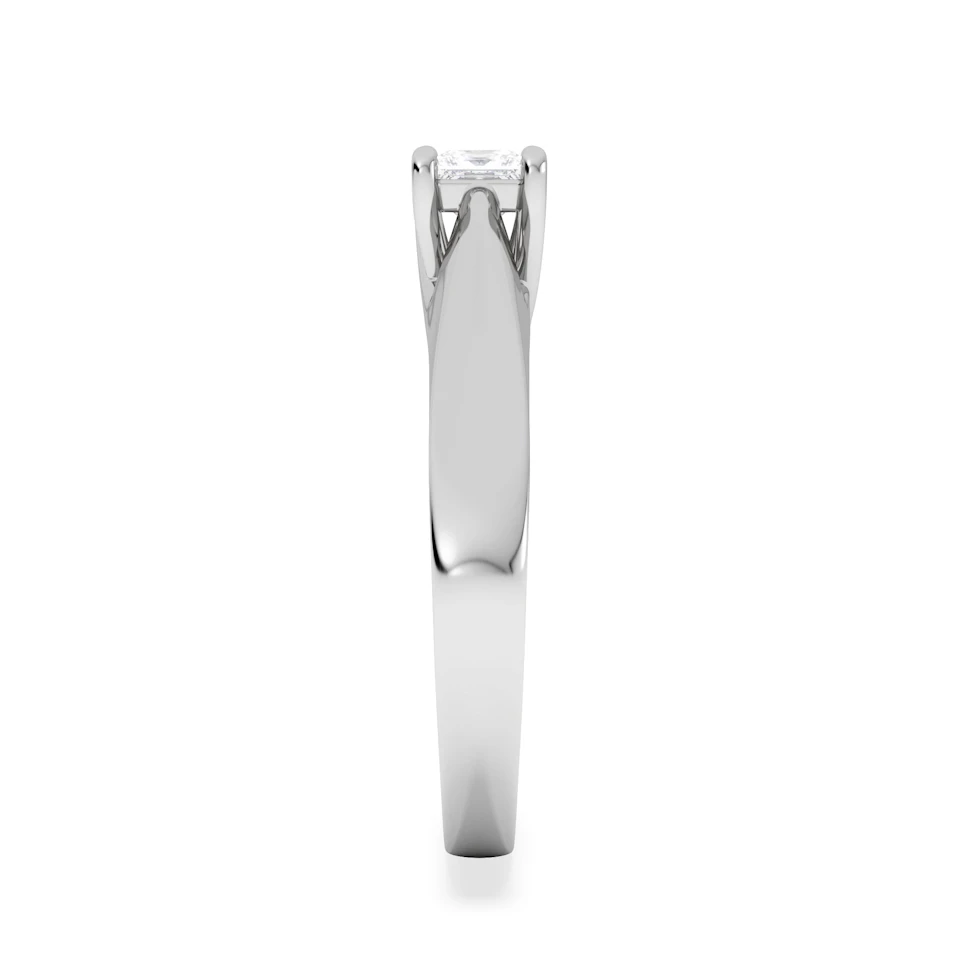 Naomi Princess Cut Lab Diamond Engagement Ring 0.33ct H/SI in 925 Silver
