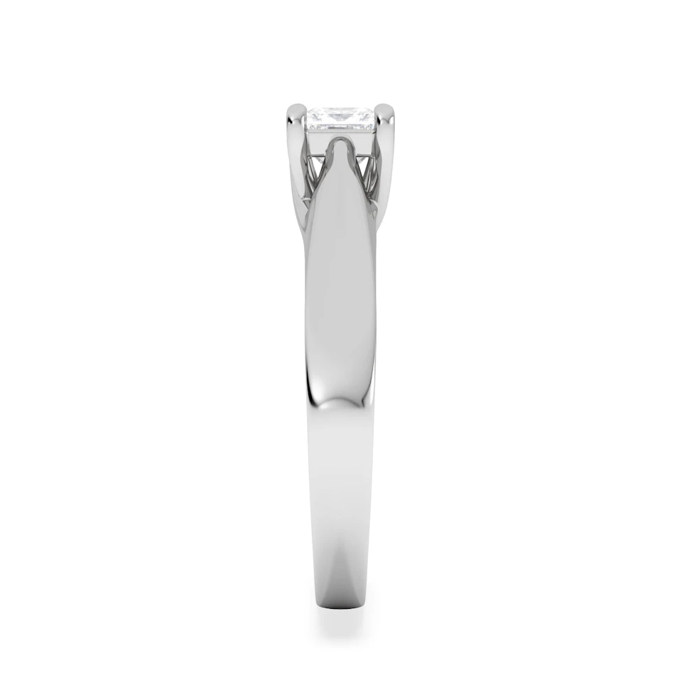 Naomi Princess Cut Lab Diamond Engagement Ring 0.50ct H/SI in 9k White Gold