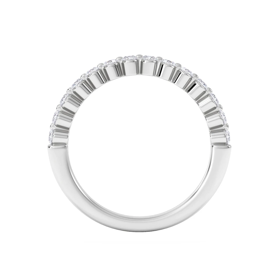 Solstice 0.35ct Lab Diamond Half Eternity Ring F/VS in 9k White Gold