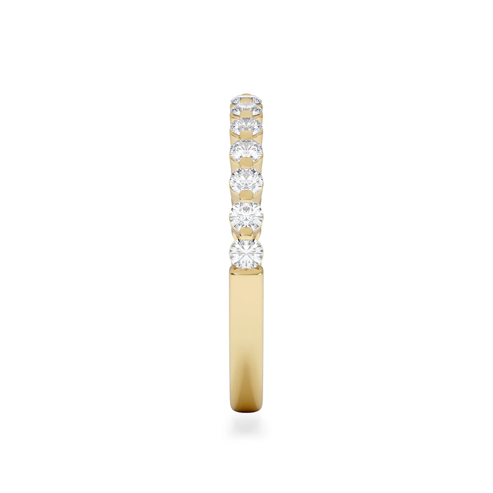 Solstice 0.35ct Lab Diamond Half Eternity Ring F/VS in 9k Gold