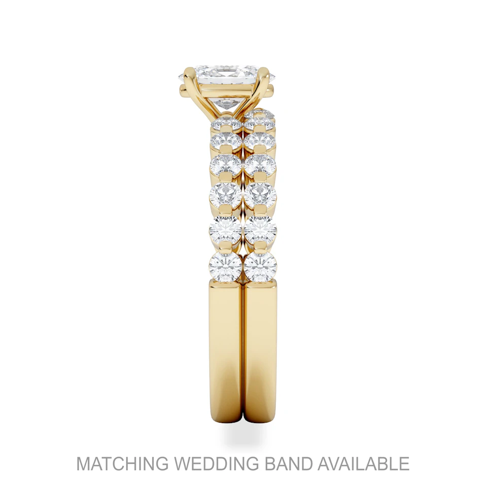 Solstice Oval Cut 0.80ct Lab Diamond Engagement Ring F/VS in 9k Gold