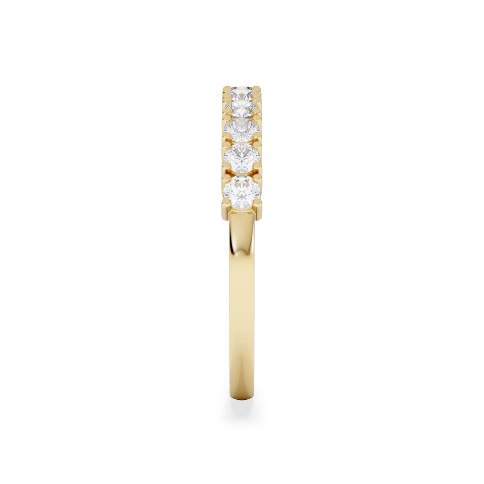 Twilight Lab Diamond 0.50ct H/SI Half Eternity Ring in 9K Gold