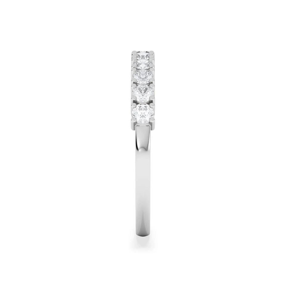 Twilight Lab Diamond 0.50ct H/SI Half Eternity Ring 9K White Gold