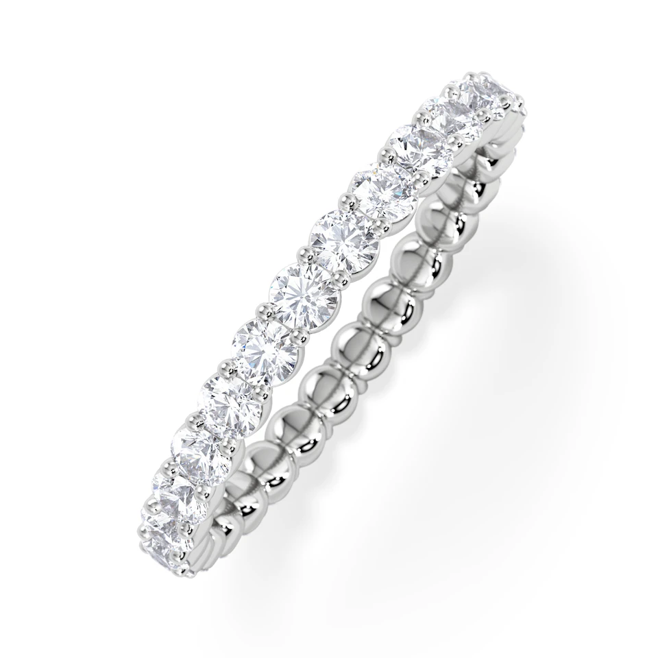 Chloe Lab Diamond 1.00ct Eternity Ring F/VS in 925 Silver