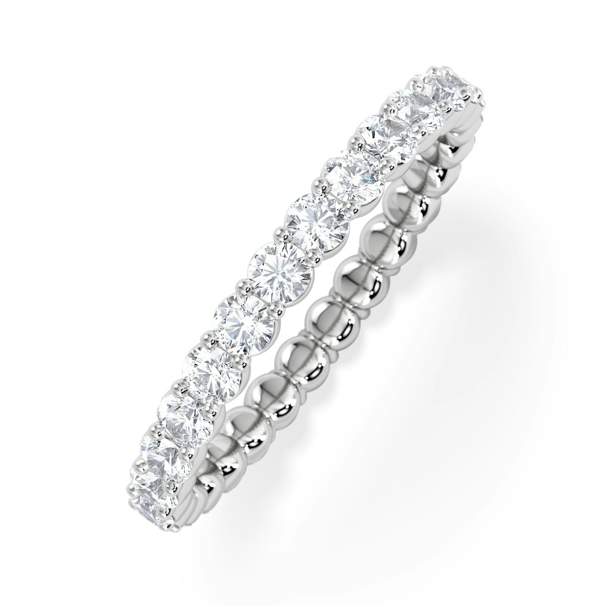 Chloe Lab Diamond 1.00ct Full Eternity Ring F/VS in 925 Silver