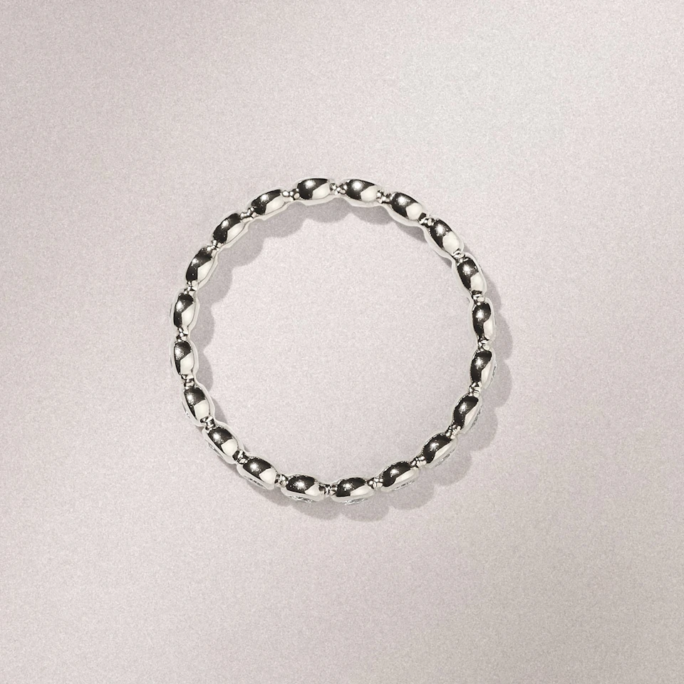 Lab Diamond Rubover Eternity Ring 0.33ct in 9K White Gold