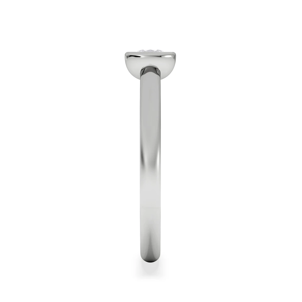 Horizon Round Cut Lab Diamond Solitaire Ring 0.25ct H/SI in 925 Silver