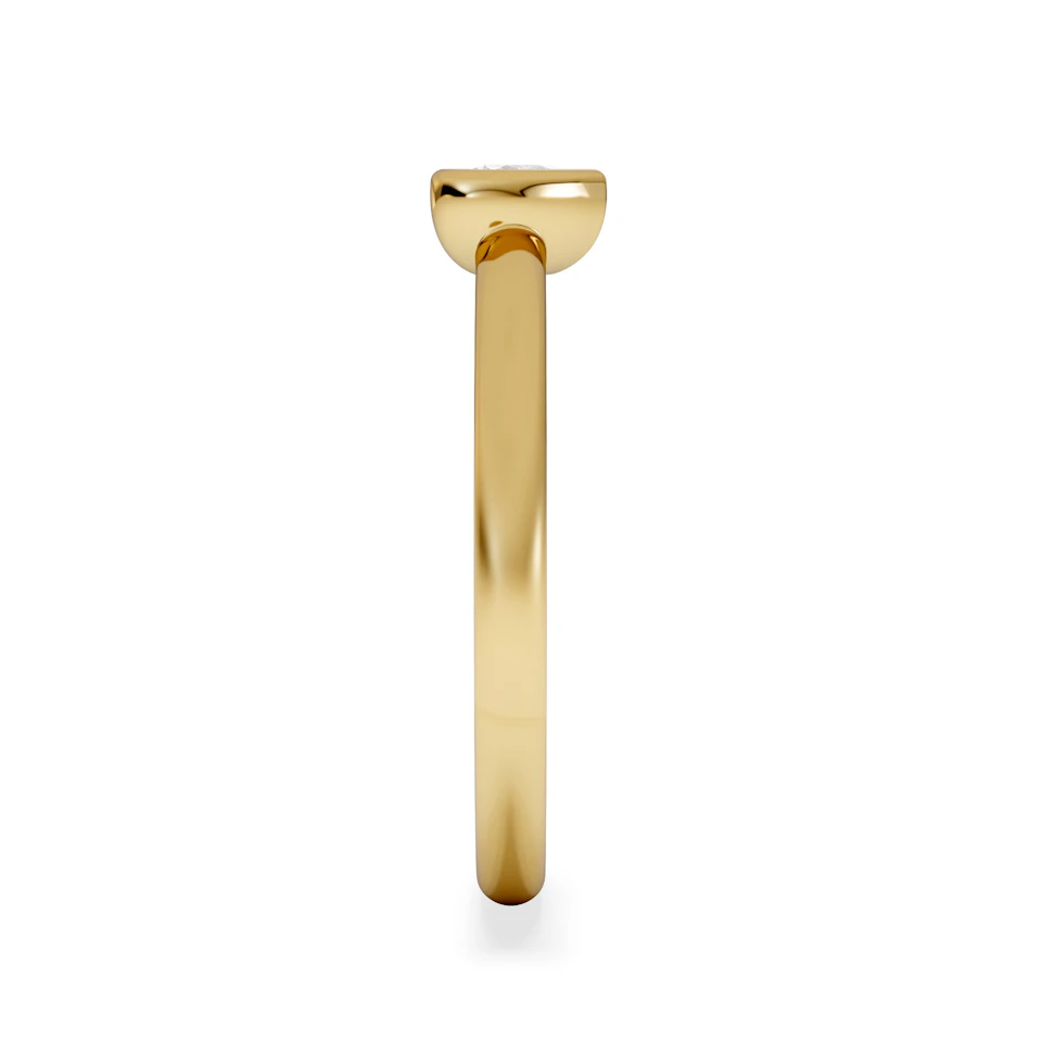 Horizon Heart Cut Lab Diamond Solitaire Ring 0.25ct H/SI in 9K Gold