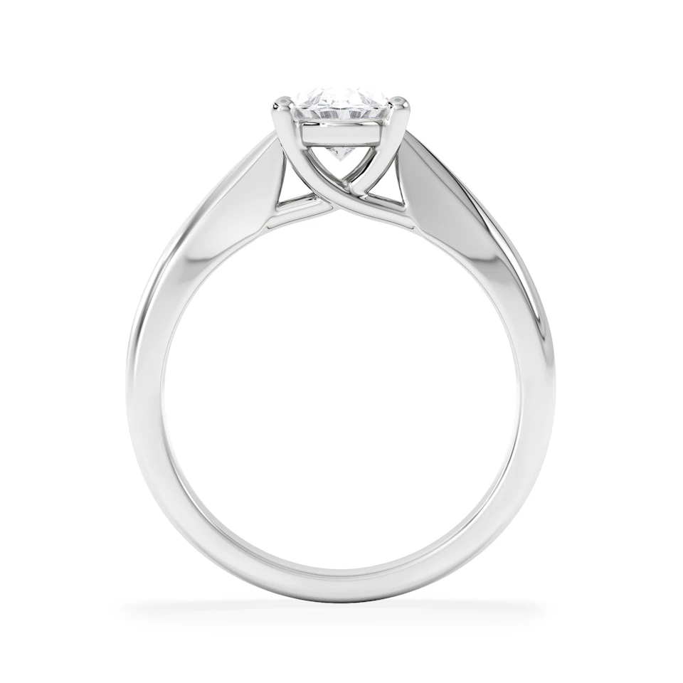 Naomi Oval Cut Lab Diamond Engagement Ring 1.00ct H/SI in 9k White Gold