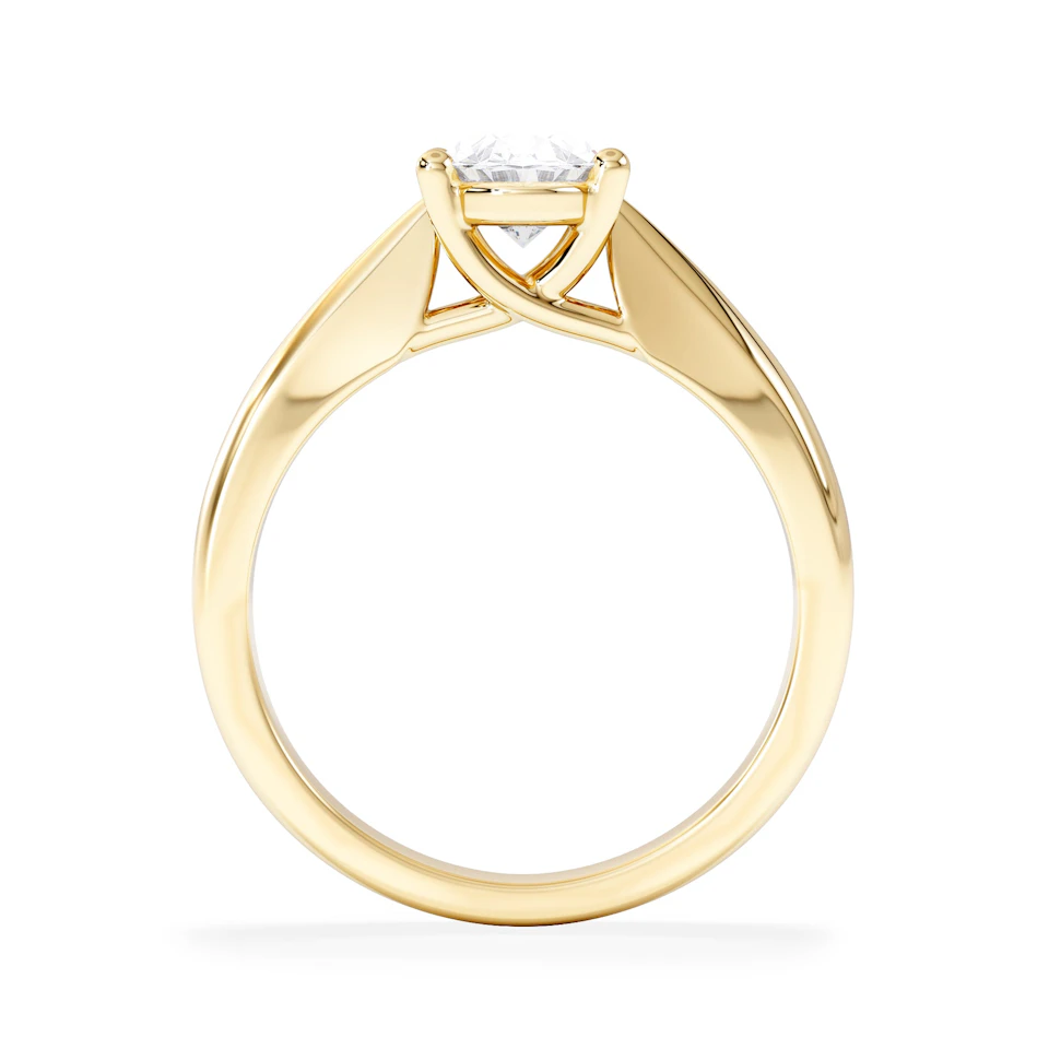Naomi Oval Cut Lab Diamond Engagement Ring 1.00ct H/SI in 9k Gold