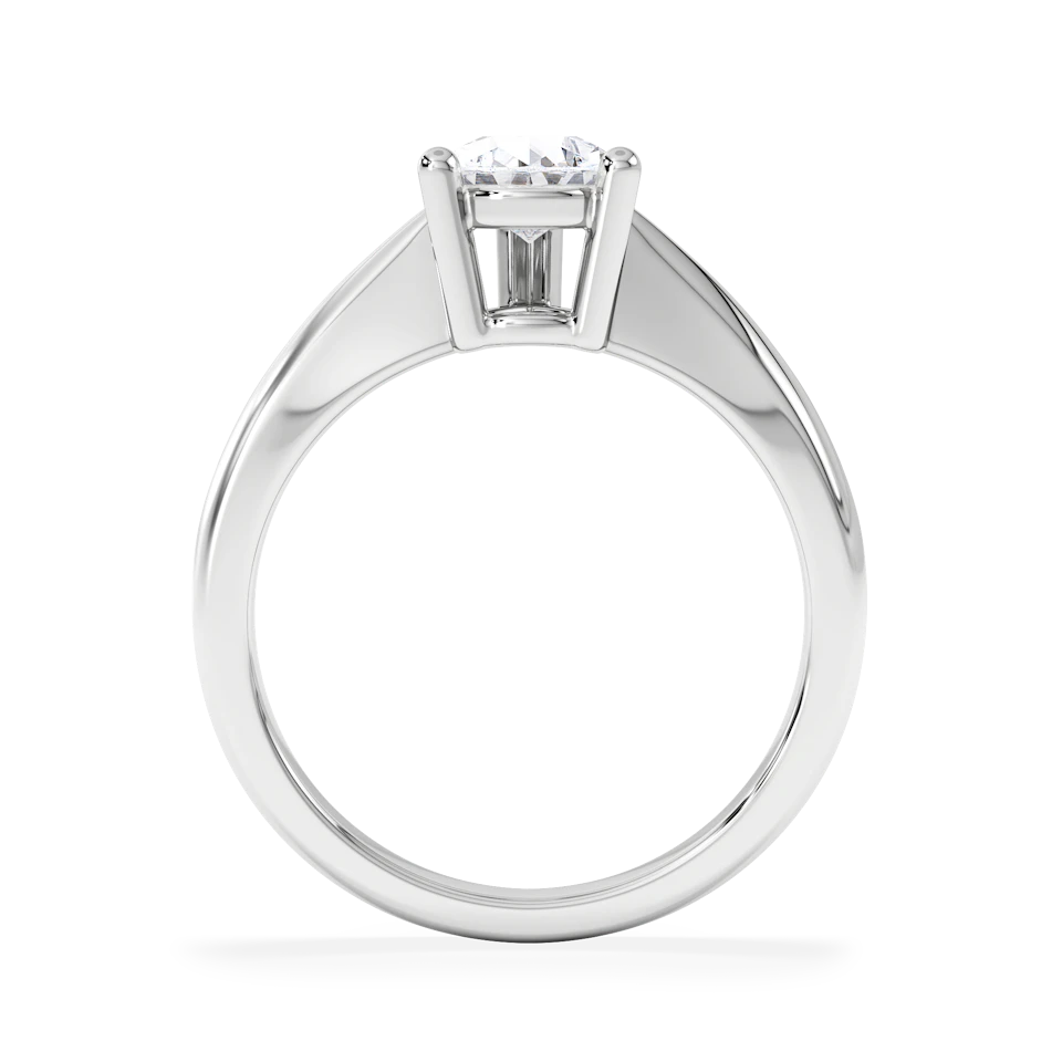 Naomi Pear Cut Lab Diamond Engagement Ring 1.00ct H/SI in 9k White Gold