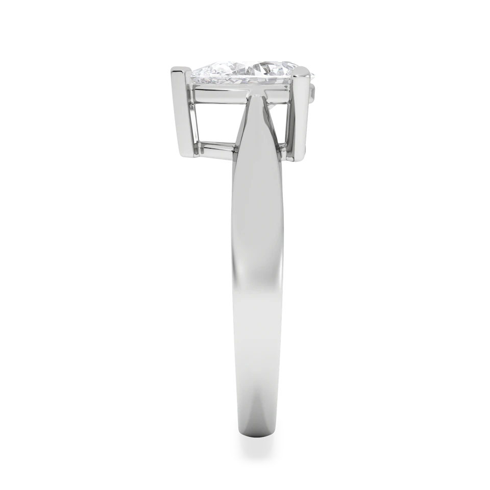 Naomi Pear Cut Lab Diamond Engagement Ring 1.00ct H/SI in 9k White Gold