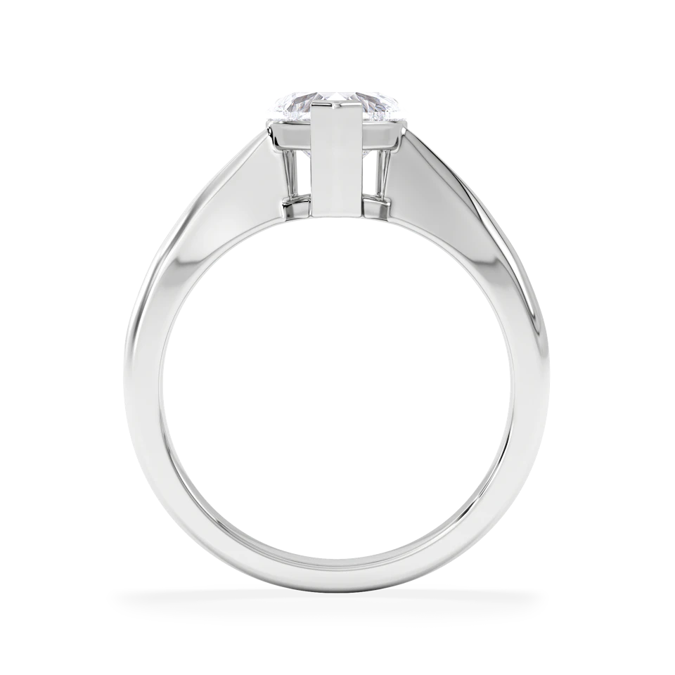 Naomi Heart Cut Lab Diamond Engagement Ring 1.00ct H/Si in 9k White Gold