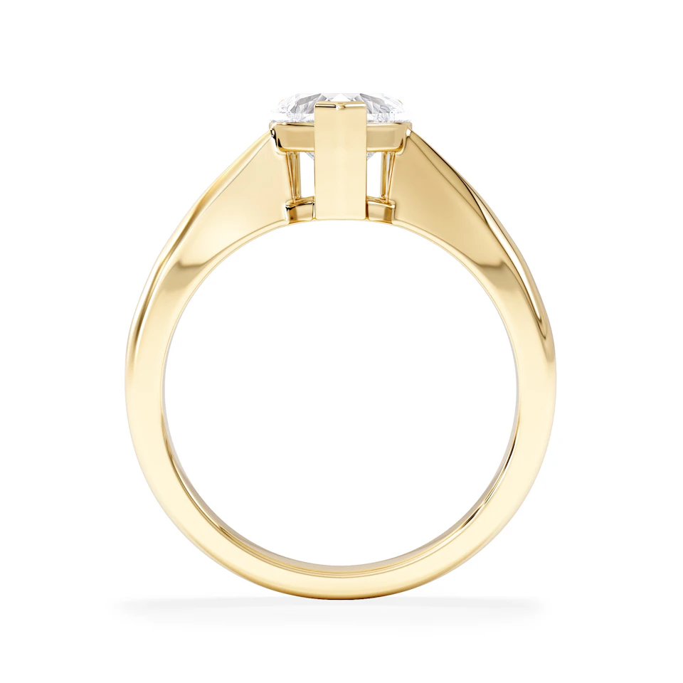 Naomi Heart Cut Lab Diamond Engagement Ring 1.00ct H/SI in 9k Gold
