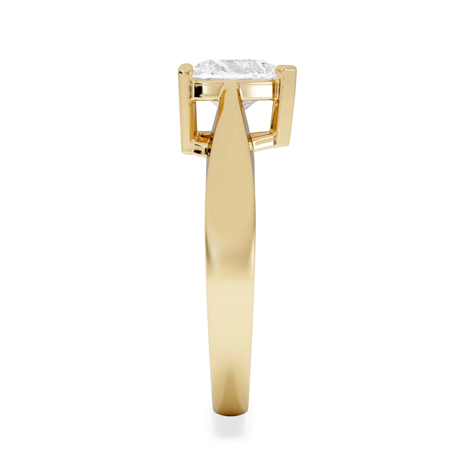 Naomi Heart Cut Lab Diamond Engagement Ring 1.00ct H/SI in 9k Gold
