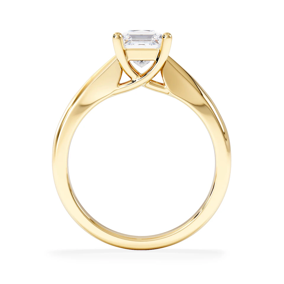Naomi Princess Cut Lab Diamond Engagement Ring 1.00ct H/SI in 9k Gold