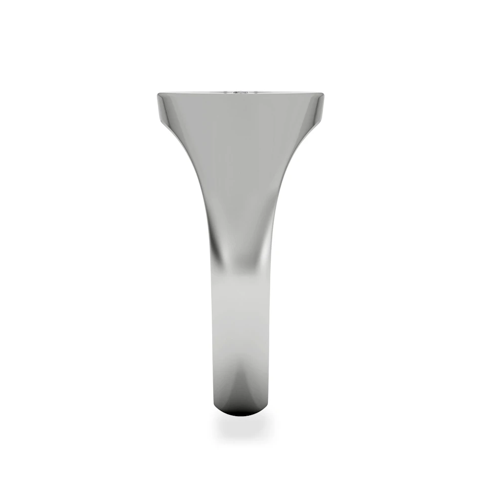 Star Signet Lab Diamond Ring in 925 Silver