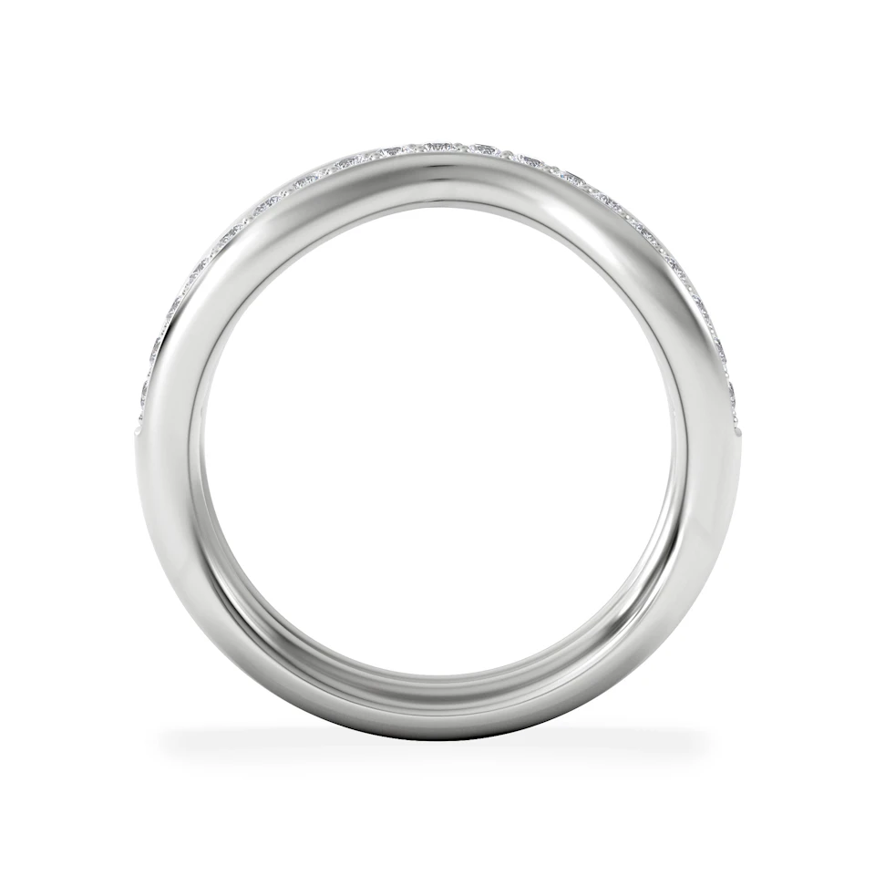 Duo Wave Stacking Lab Diamond Ring 0.26ct in 925 Silver