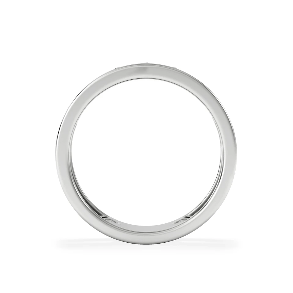 Double Band Stacking Ring Lab Diamond 0.25ct in 925 Silver
