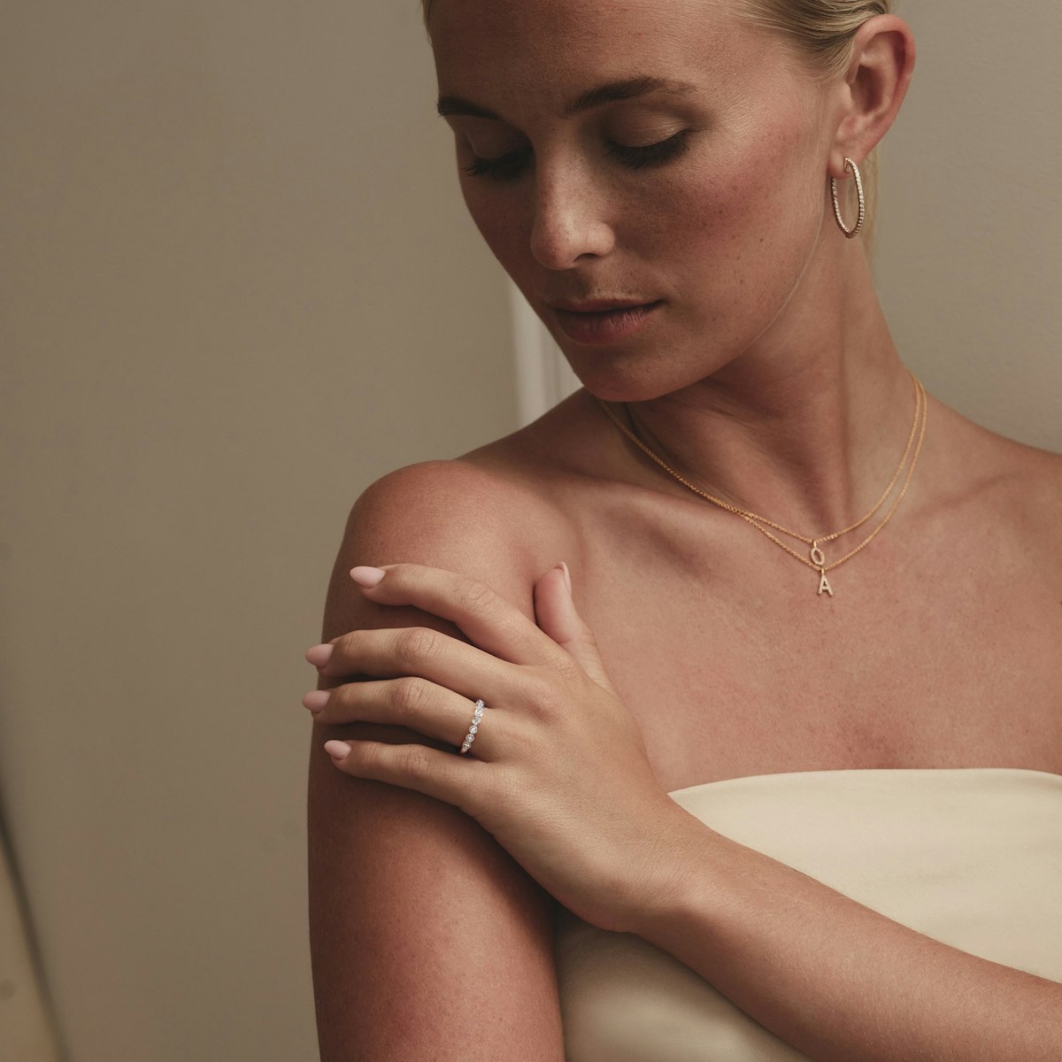 Orbit Half Band 0.30ct F/VS Round Cut Rubover Eternity Ring in 9K White Gold