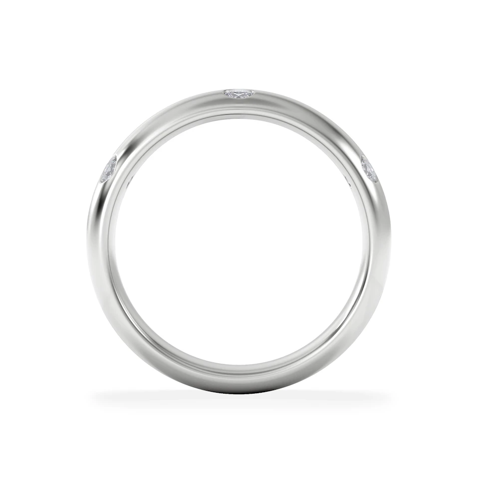 Seamless Lab Diamond Ring 0.26ct in Sterling Silver