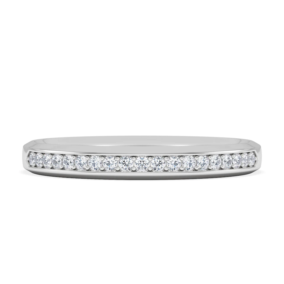 Lab Diamond Heritage Grain Ring 0.15ct H/SI in 925 Silver