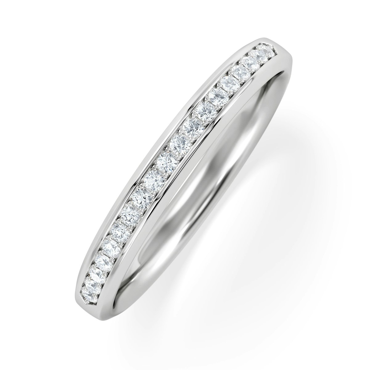 Lab Diamond Heritage Half Eternity Ring 0.15ct H/SI in 925 Silver