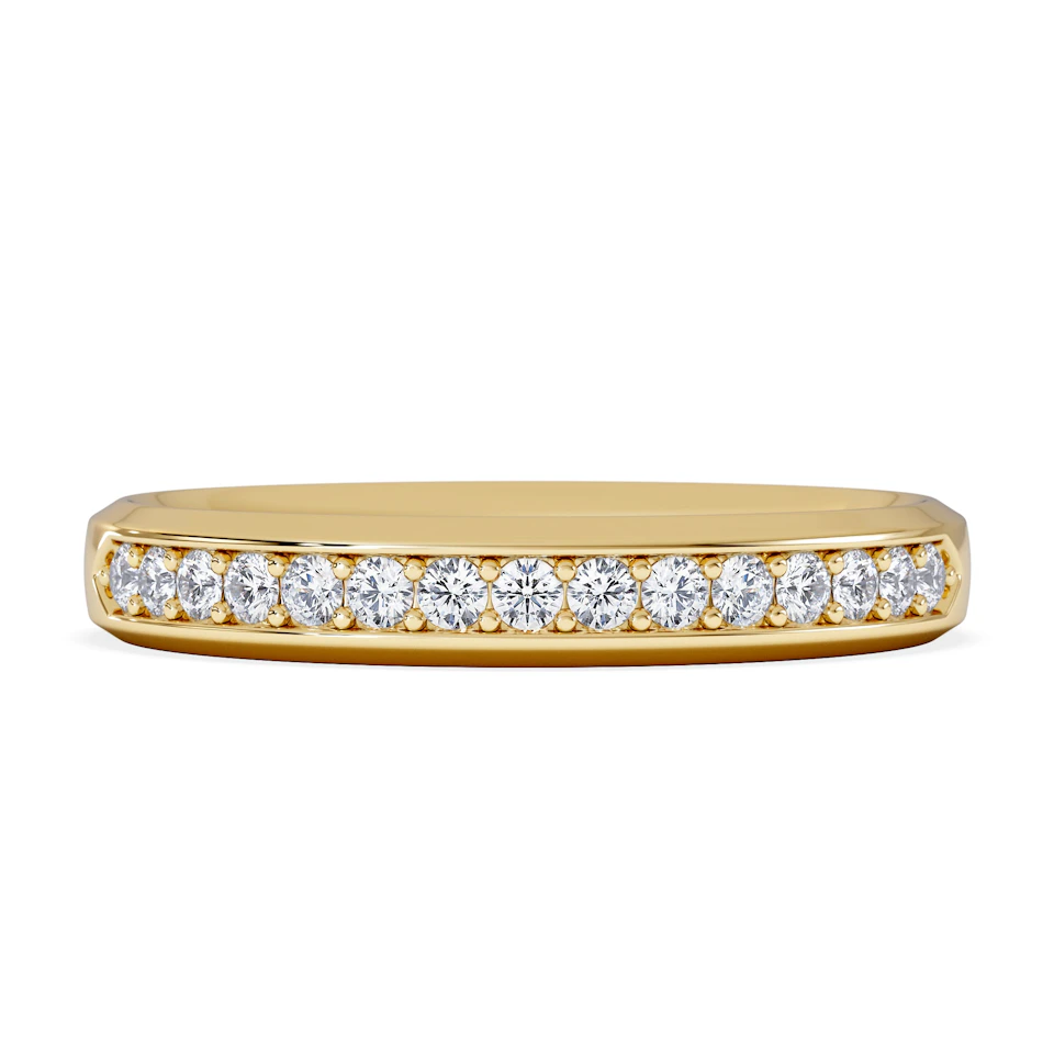Lab Diamond Heritage Grain 0.30ct H/SI in 18K Gold Vermeil