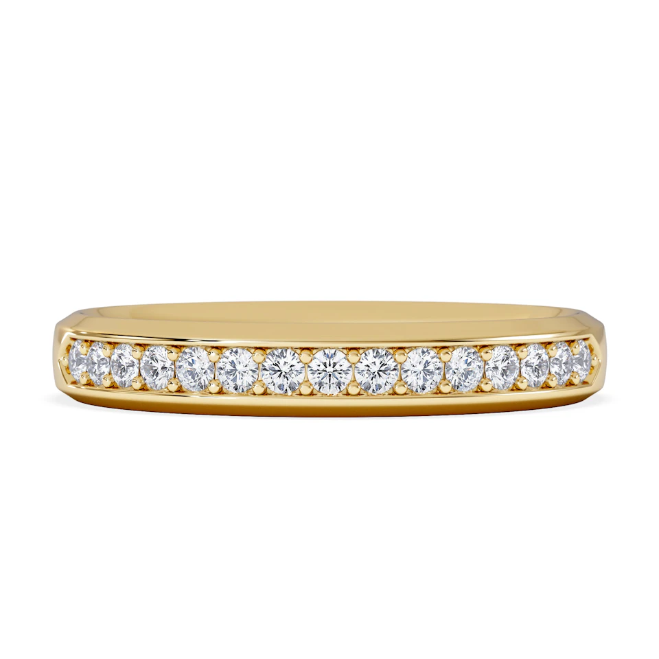 Lab Diamond Heritage Half Eternity Ring 0.30ct H/SI in 9K Gold