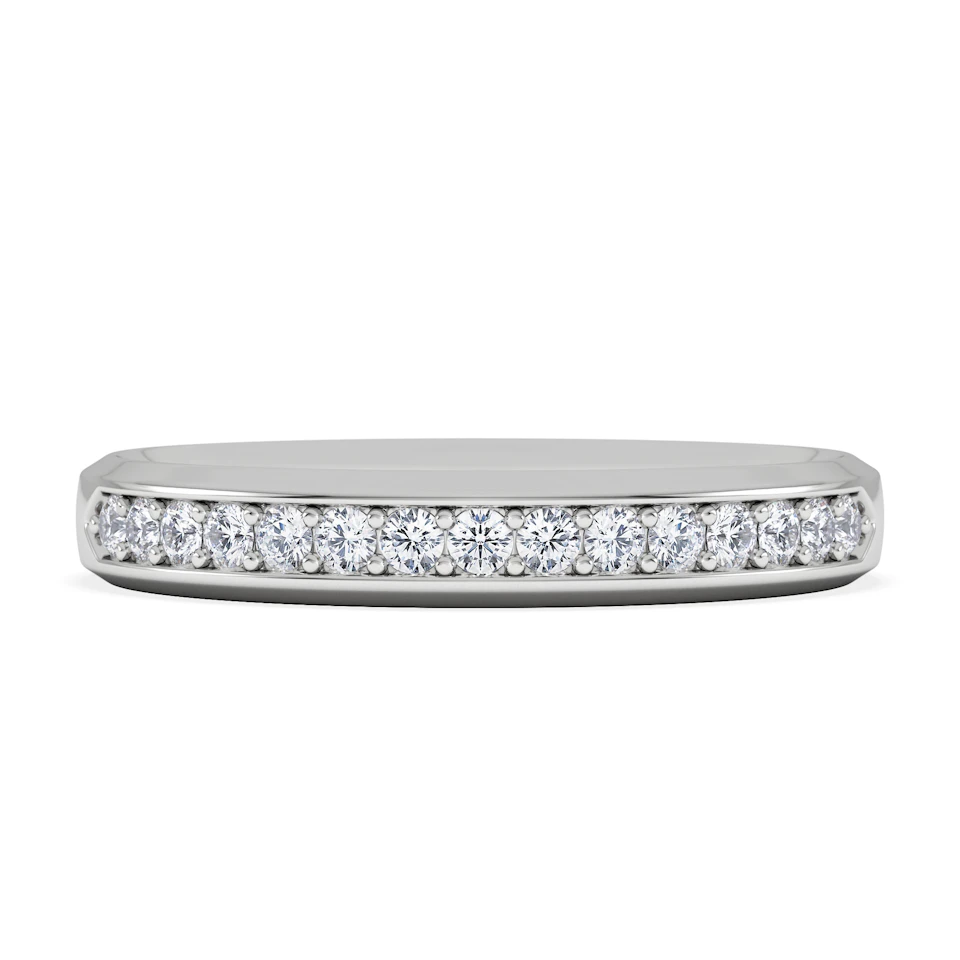 Lab Diamond Heritage Half Eternity Ring 0.30ct H/SI in 9K White Gold