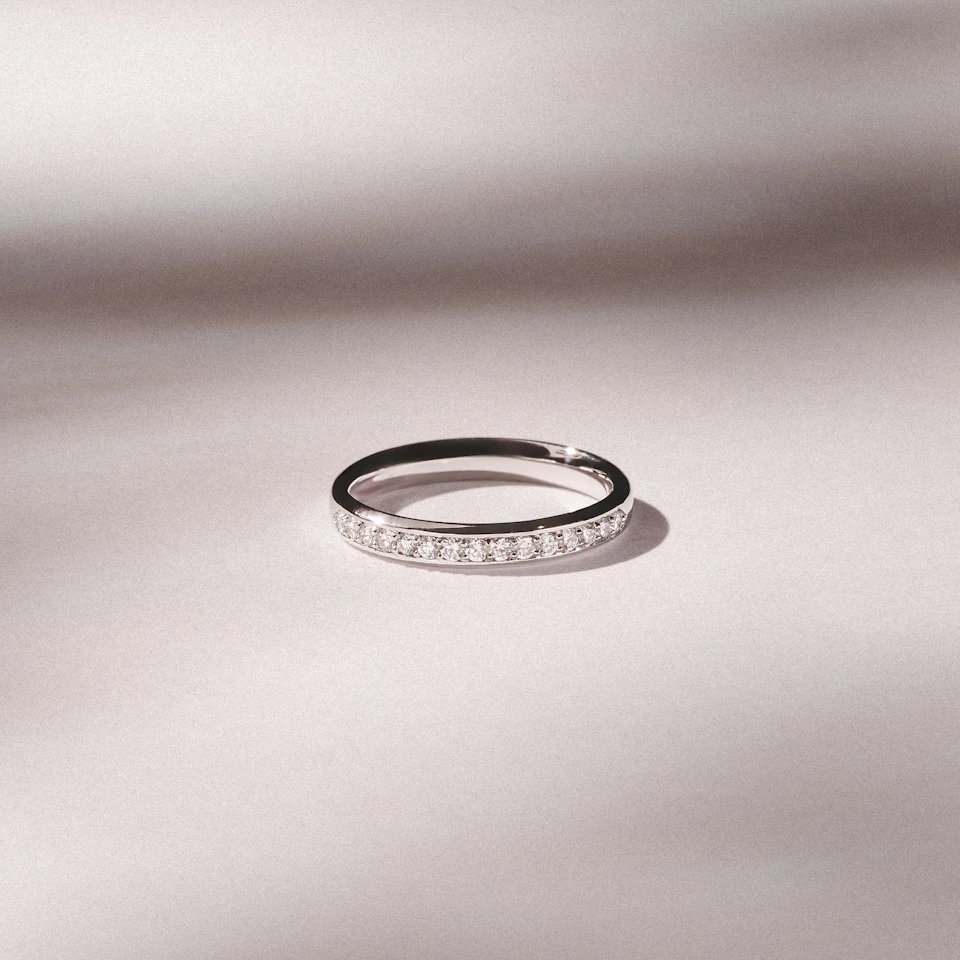 Lab Diamond Heritage Half Eternity Ring 0.30ct H/SI in 9K White Gold