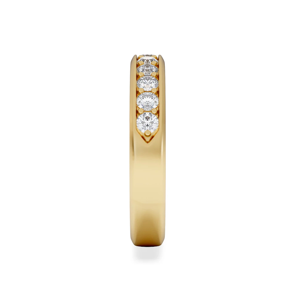 Lab Diamond Heritage Half Eternity Ring 0.50ct H/SI in 9K Gold