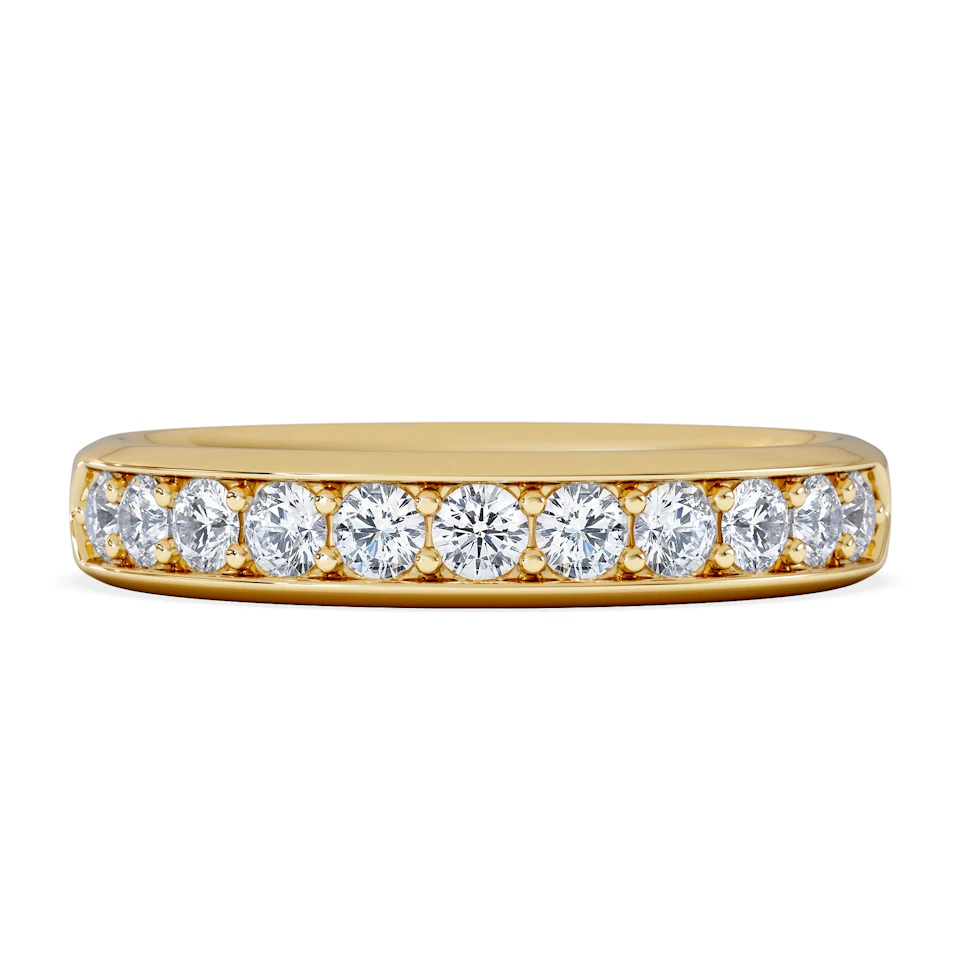 Lab Diamond Heritage Grain 0.50ct H/SI in 18K Gold Vermeil
