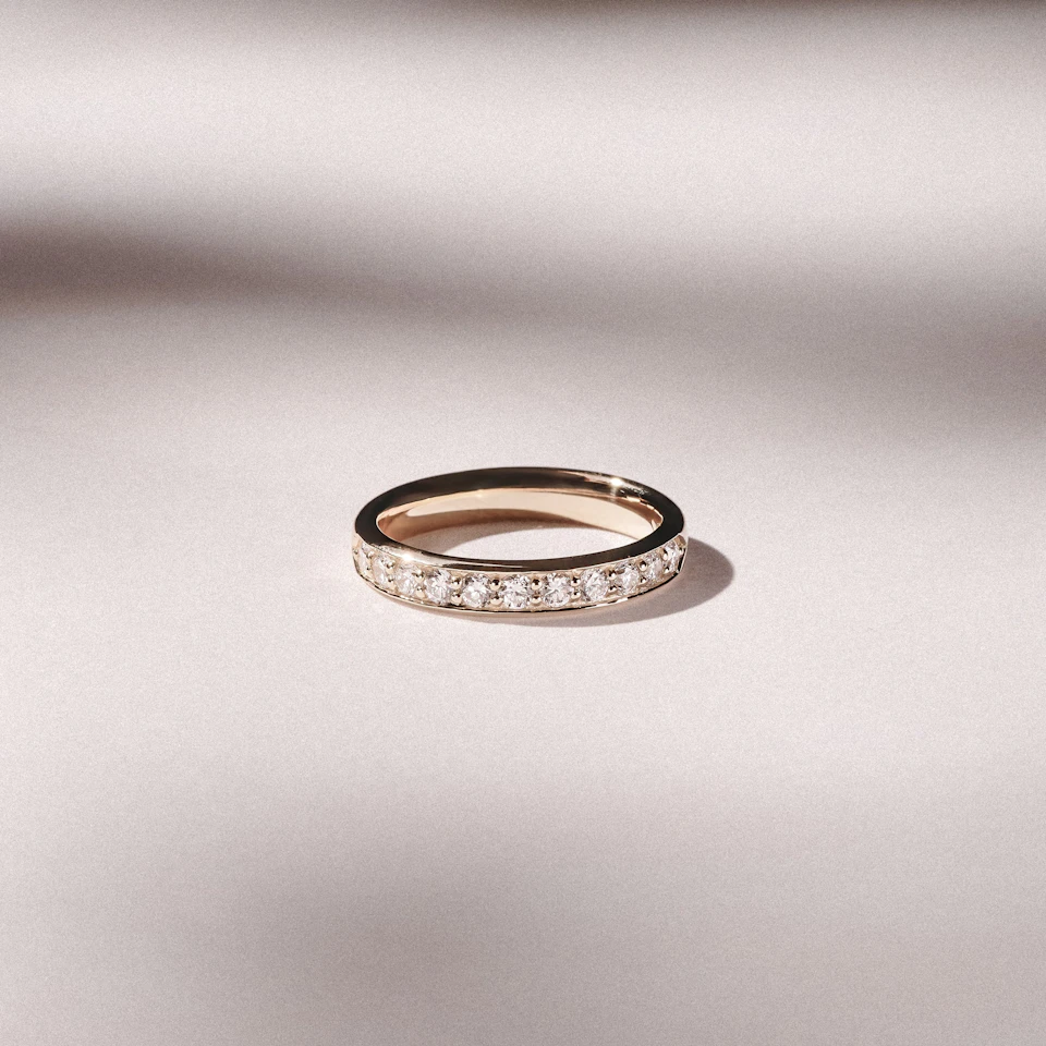 Lab Diamond Heritage Grain 0.50ct H/SI in 18K Gold Vermeil
