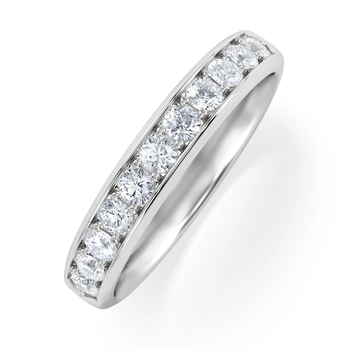 Lab Diamond Heritage Half Eternity Ring 0.50ct H/SI in 9K White Gold