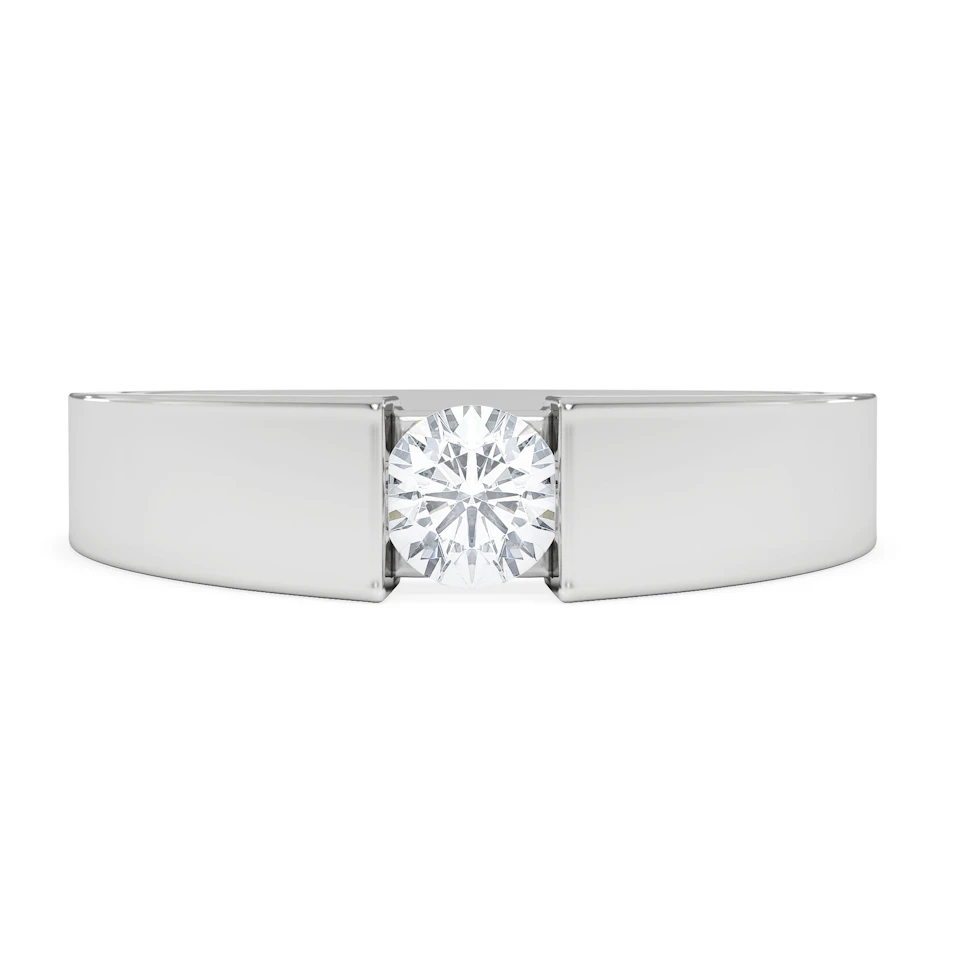 Jessica 0.25ct Round Cut Lab Diamond Solitaire Engagement Ring in Sterling Silver