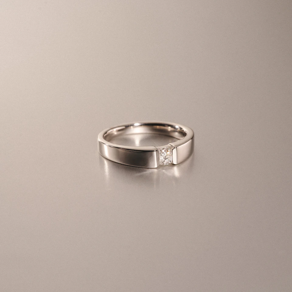Jessica 0.25ct Round Cut Lab Diamond Solitaire Engagement Ring in Sterling Silver