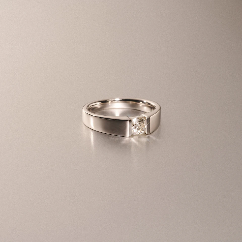 Jessica 0.50ct Round Cut Lab Diamond Solitaire Engagement Ring in Sterling Silver
