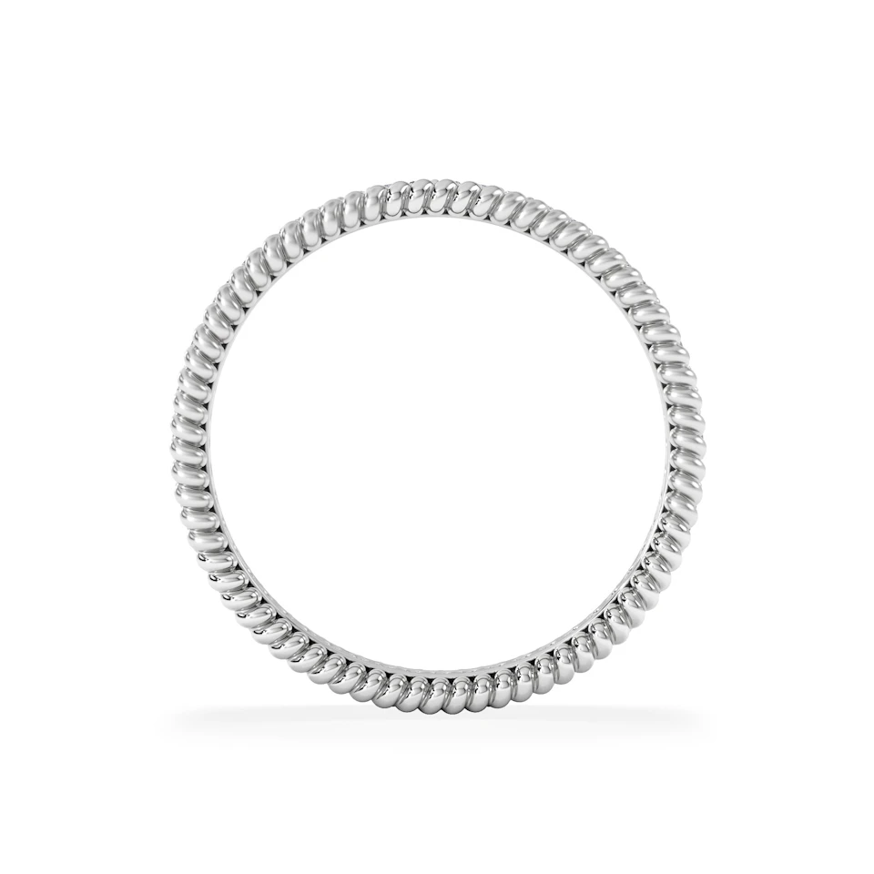 Woven 0.25ct Lab Diamond Eternity Ring in Sterling Silver