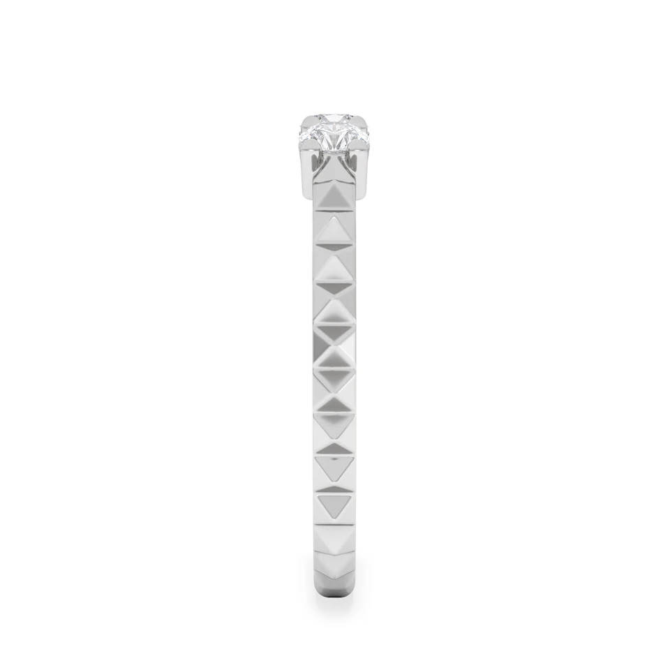 Era 0.33ct Round Cut Lab Diamond 3 Stone Ring in 925 Silver